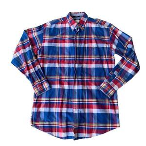 Twenty X Wrangler Jean Co.‎ Western Style Plaid Button Down Men's Large Tall